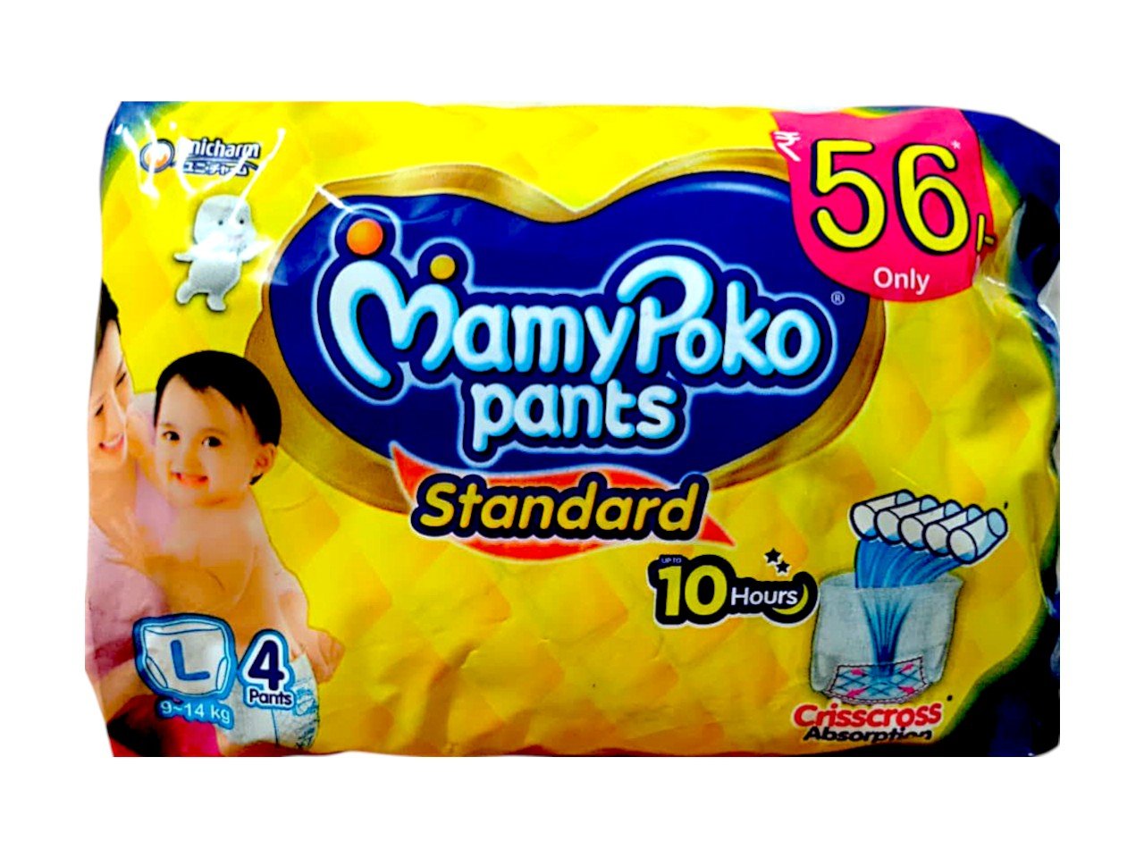 MamyPoko pants Standard , 0 Hours Crisscross Absorption { 9 - 14 }