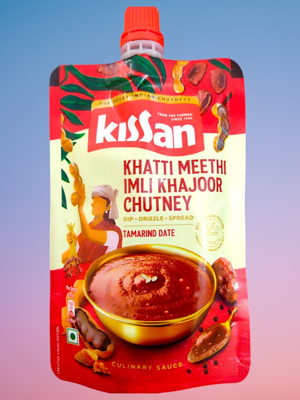 KISSAN  KHATTI MEETHI IMLI KHAJOOR CHUTNEY, 100g